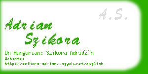 adrian szikora business card